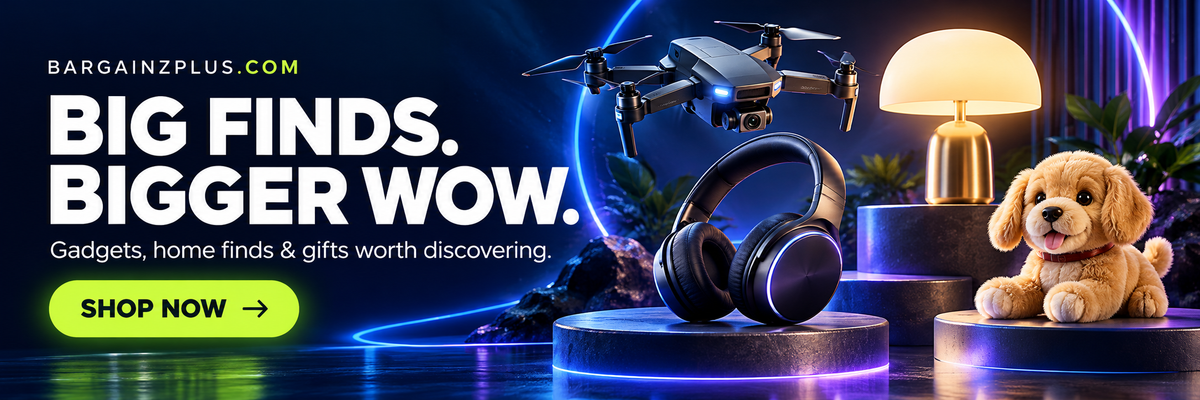 Bargainzplus — Big finds. Bigger wow. Gadgets, home finds and gifts worth discovering. Shop now.